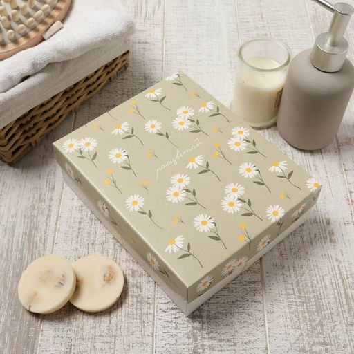 Набор махровых салфеток «Этель. Ромашки», 30×30 см - 5 шт., хлопок 100%