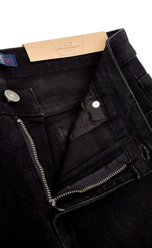 Джинсы утепл F321-0153W black - Fine joyce фото 5