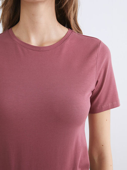 Bisiklet Yaka Kad?n Ti??rt