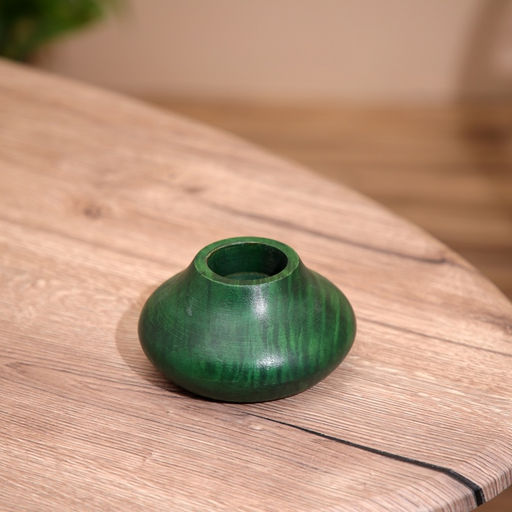 Подсвечник деревянный 11×11×5 см