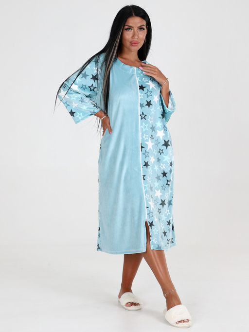 Х-142 ЖЕНСКИЙ ХАЛАТ (Ментол) - А-дина фото 2