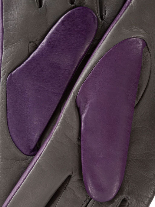 Перчатки женские ш+каш. TOUCH F-IS0065 d.violet/d.grey - Eleganzza фото 3