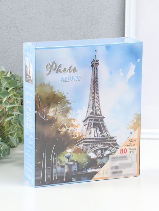 Фотоальбом на 80 фото 10×15 см «Парк у Эйфелевой башни», в коробке, 5×19×22.8 см