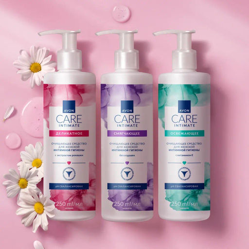 Освежающее очищающее средство для женской интимной гигиены с витамином Е, 250 мл