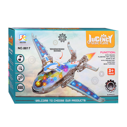 Самолет "Воздушный полет" на батарейках, в коробке