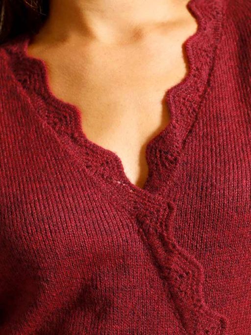 Пуловер, красный - Linea tesini фото 5