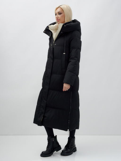 Пальто зимнее MTFORCE 9625Ch женское черное утеплитель 270 г/м²  фото 3