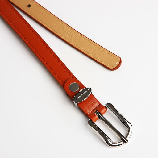 Ремень женский, ширина 1.4 см, винт, пряжка металл, цвет рыжий - Simaland фото 4