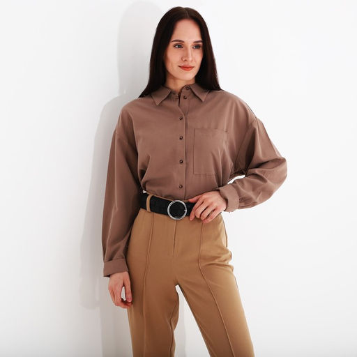 Ремень женский, ширина 4.5 см, пряжка метал, цвет чёрный - Simaland фото 3