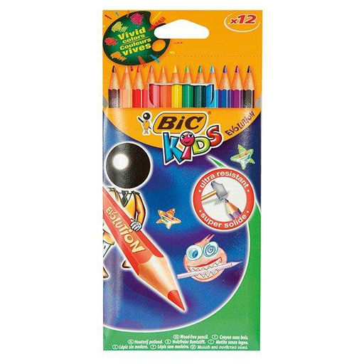Набор цветных карандашей Bic Evolution 12 цв. шестигранные, пластиковые, в картонной упако...