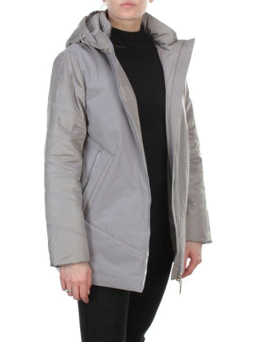 6021 GRAY Куртка демисезонная женская DATURA (100 гр. синтепон) - Fashion фото 6