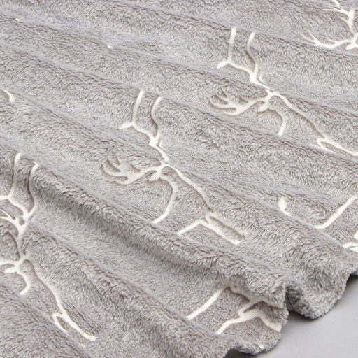 Плед светящийся в темноте «Этель. Олени», 200×220 см, корал-флис 220 г/м²