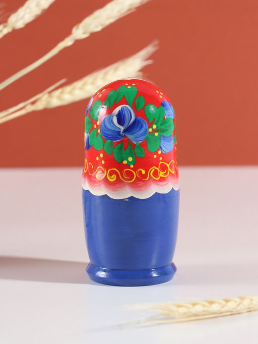 Матрёшка дерево «Любовь», красный платок, 5-кукольная, 11.5 см