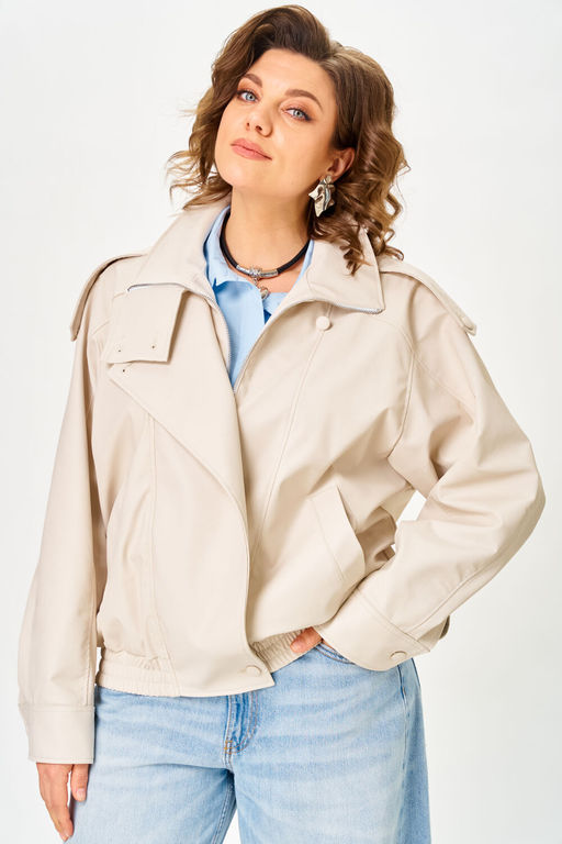 Куртка Anastasia Mak 1322 бежево-жемчужный