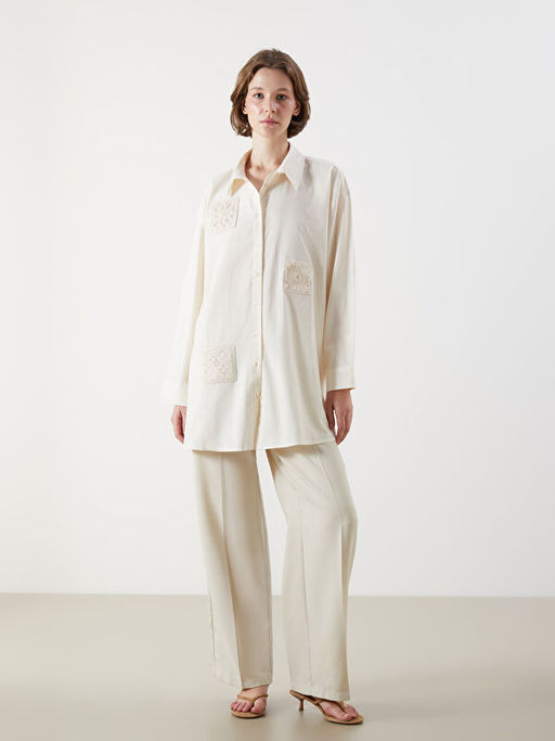 Nak??l? Oversize Kad?n G?mlek Tunik