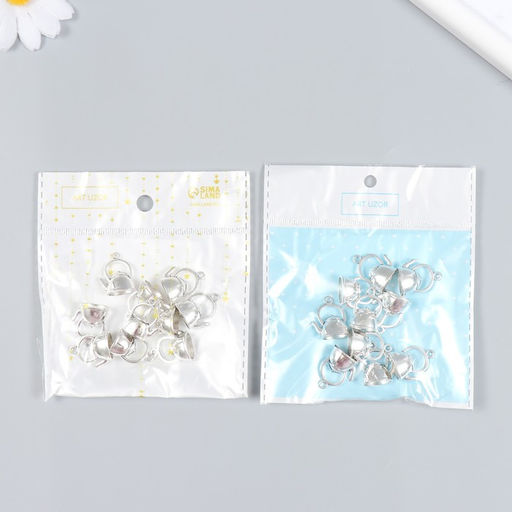 Цена за 10 шт. Декор металл для творчества Чайник (А35087) 2,2х1,7 см - Арт узор фото 2