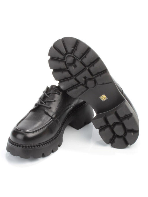 03-5935 BLACK Полуботинки женские (натуральная кожа)