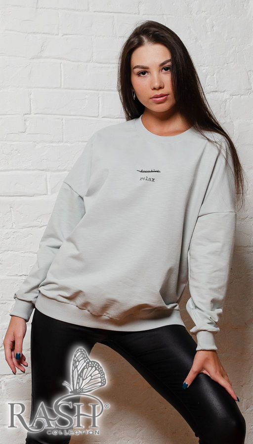 Свитшот "Relax" ментол Цвет:как на фото