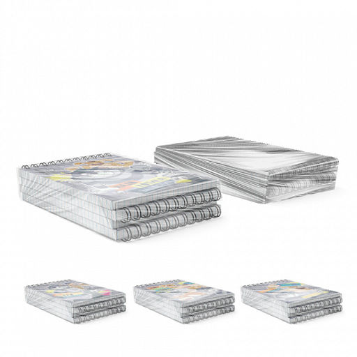 Цена за 4 шт. Записная книга на спирали ErichKrause Простоквашино, А6, 60 листов, клетка_MIX-PACK  фото 8