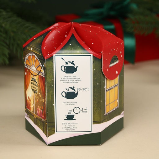 Чай чёрный Открой двери для счастья, вкус: имбирный пряник, 50 г. - Фабрика счастья фото 3