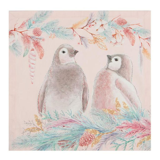 Набор новогодних салфеток Этель Pink magic, 40х40см - 4 шт, хлопок, саржа  фото 7