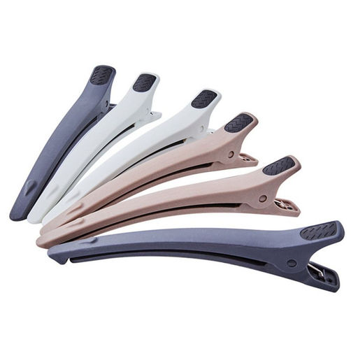 Dewal Зажим для волос карбоновый JB-0033, 12 см, 6 шт.  фото 4