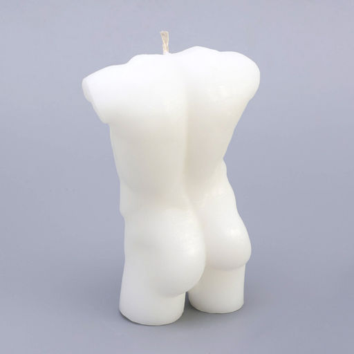 Свеча декоративная «Силуэт мужчины», 12×7.5 см, белая