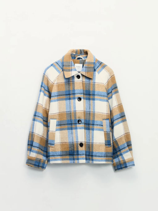 Куртка-рубашка в клетку оверсайз / Zarina