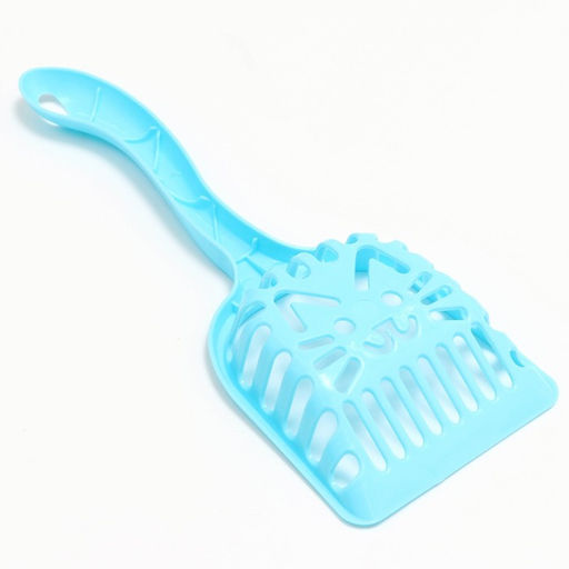 Цена за 2 шт. Совок фигурный «Кот» с эргономичной ручкой, 28×10 см, голубой