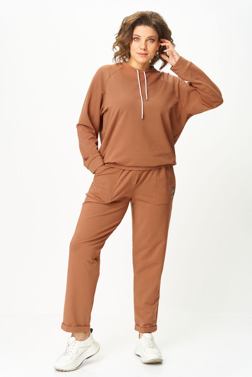 Джемпер Rumoda 2270 коричневый  фото 2