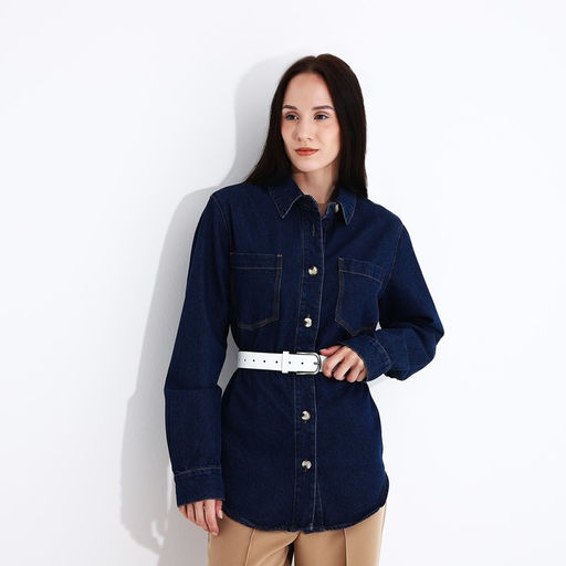 Ремень женский, ширина 3,5 см, винт, пряжка металл, цвет белый - Simaland фото 3