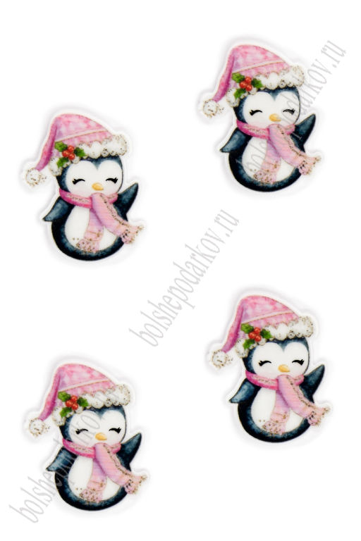 Кабошон-вырубка "Пингвинчик" 2,8*3,6 см (10 шт) SF-6034