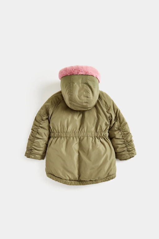 Mothercare / Куртка удлиненная на подкладке из искусственного меха фото 2