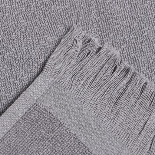 Полотенце махровое LoveLife Fringe 70х130 см, цвет серый, 100% хлопок, 380 гр/м2  фото 4