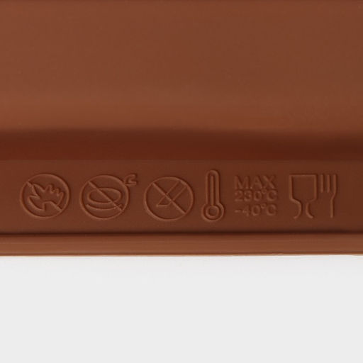 Форма для выпечки печенья Доляна «Савоярди», силикон, 26×9 см, 10 ячеек (7.1×1.7 см), коричневая