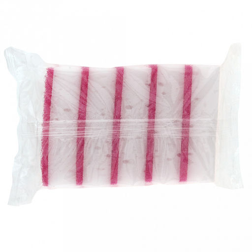 Губка для посуды Коломбина 10х6,7х3см, поролон, абразивная фибра, арома - клубника, набор 5шт (Россия) - Домашняя мода фото 6