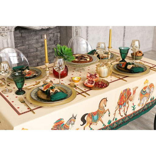 Скатерть Этель Нью-Дели 110х145+/-3см,100 % хл, саржа 190 гр/м2  фото 2