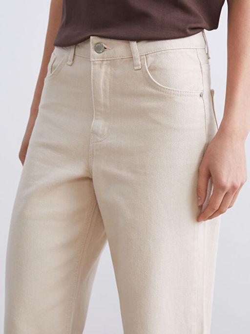 Straight Fit Kad?n Jean Pantolon