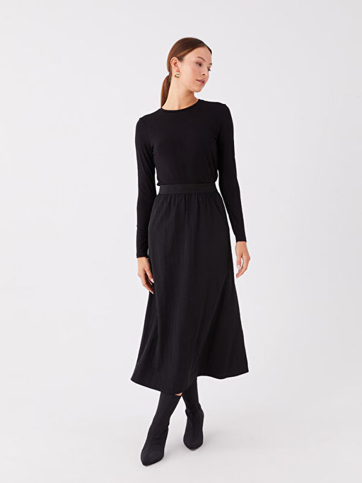 Beli Lastikli Rahat Kal?p Kad?n Etek