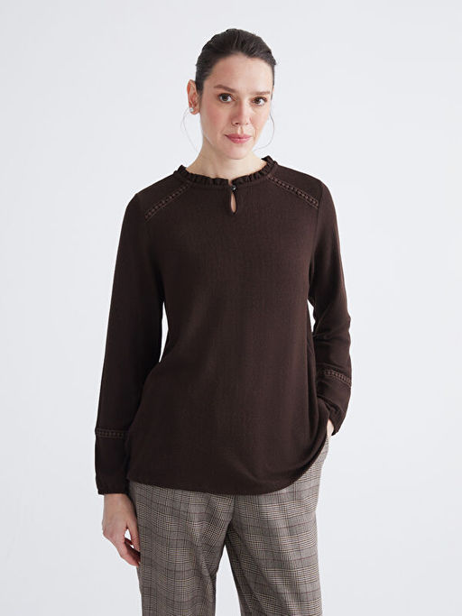 F?rf?rl? Bisiklet Yaka Bluz