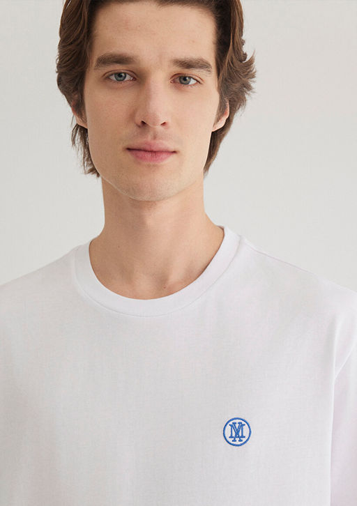 2li Mavi Muhur Logo Nak?sl? Erkek Tisort фото 8