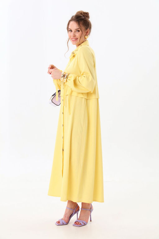 Платье NIKVA н944-3 лимонный  фото 5