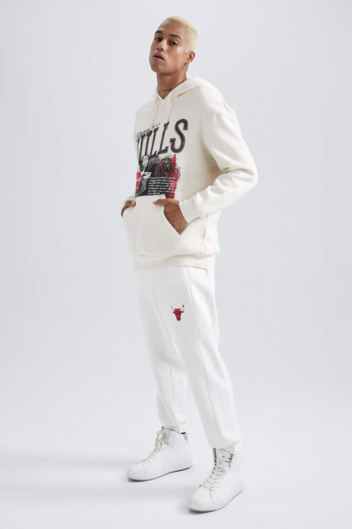 DeFactoFit Спортивные штаны стандартного кроя для бега NBA Chicago Bulls  фото 3