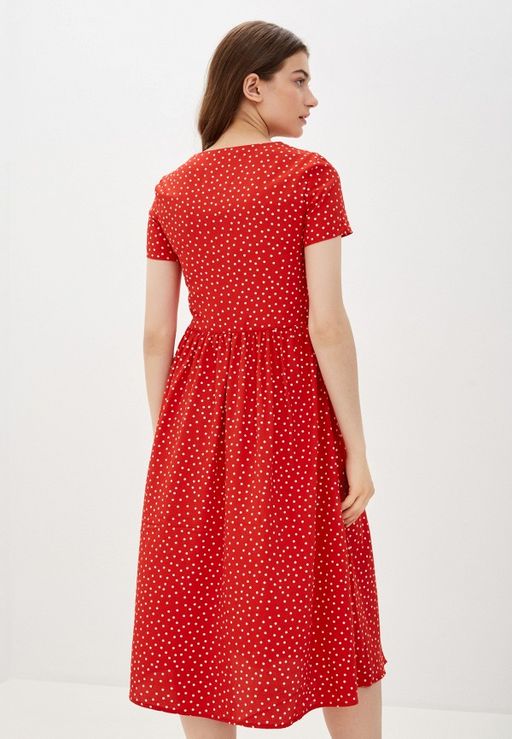 Платье-миди в мелкий горошек - Incity фото 3