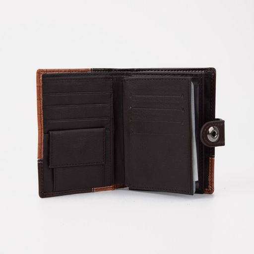 Обложка для автодокументов и паспорта, для купюр, карманы для карт, для монет, цвет коричневый - Simaland фото 3