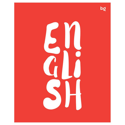 Тетрадь 48л. ДОМИНО "Английский язык" (ТП5ск48_пл 56419, BG) пластиковая обложка