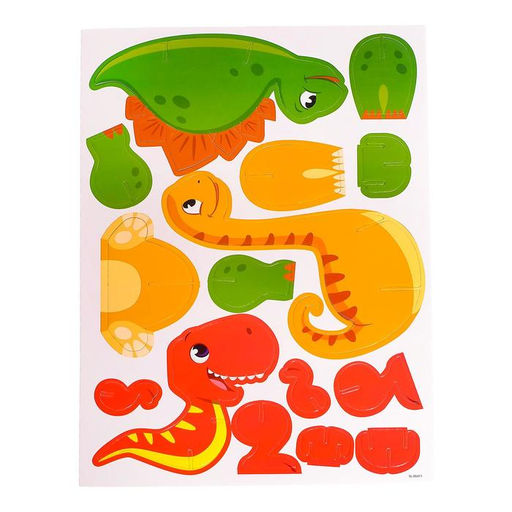 3D конструктор Весёлые зверята, динозавры - Unicon фото 2