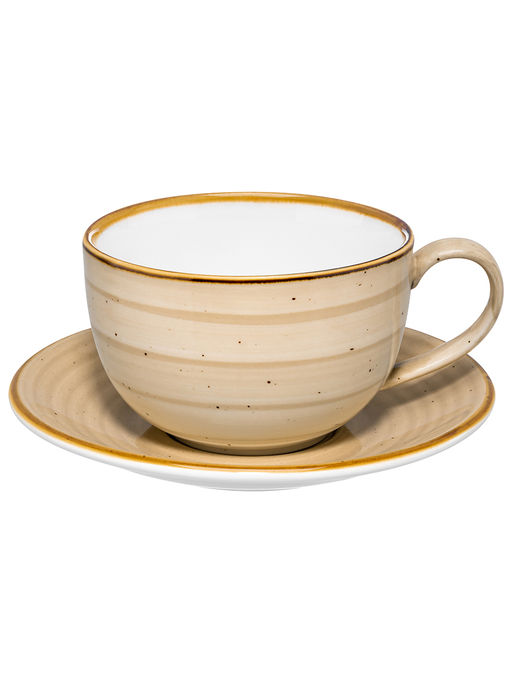 Чайная пара 4 пр 350 мл 14*10,5*7 см Кантри Крафт, бежевый, фарфор - Elan gallery фото 5
