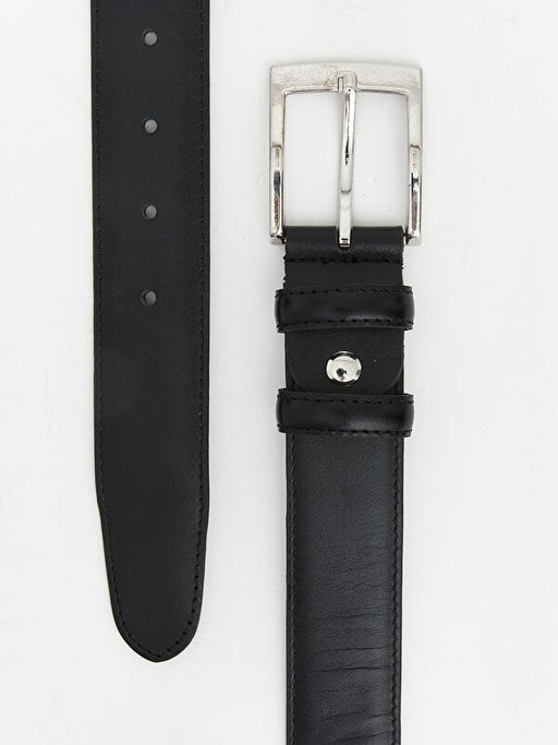 Deri G?r?n?ml? Erkek Kemer