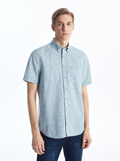 Regular Fit K?sa Kollu Erkek G?mlek